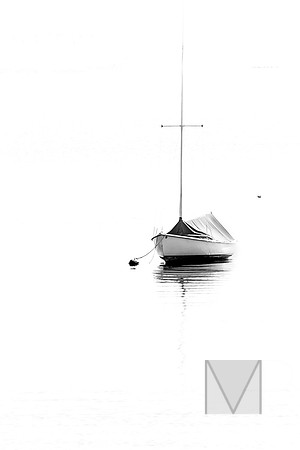 Solitary Sailboat