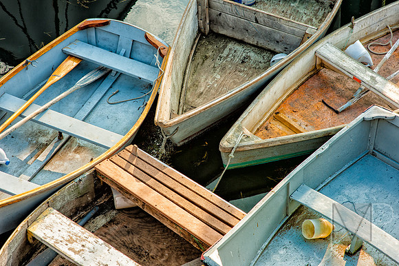 Skiffs in Blue