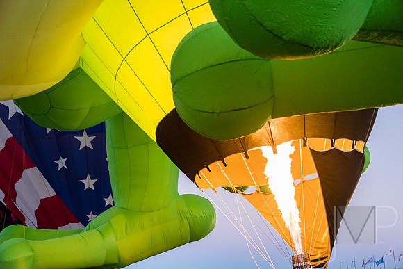 Balloon Color with flames