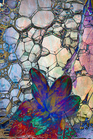 Abstraction art_beneath a sea of bubbles